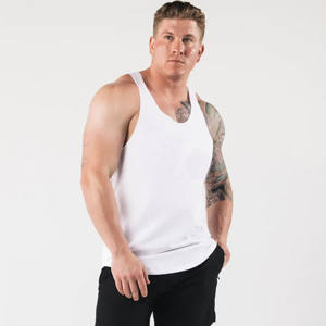 <b>Sports</b> wear Anti shrink custom logo <b>Mens</b> Tank Tops Training Fitness Muscle Bodybuilding Cotton Summer Quick Dry Sportswear - Product Image 1