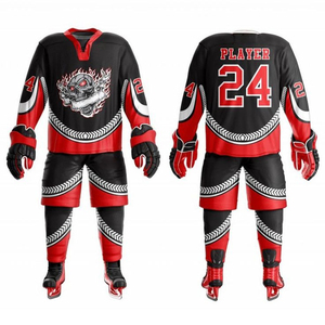 Conjunto de Uniforme de Hockey sobre Hielo Personalizado 2026 con Número de Equipo, Diseño OEM con su Logotipo, Unisex, Ecológico, Transpirable, 100% Poliéster, Adornado - Product Image 6