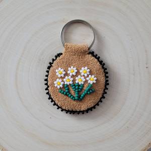 Luxury Beaded Embroidery Keychain Handmade Decorative Key Ring for Handbags Purses Backpacks Travel Bags and Gifts - Product Image 2