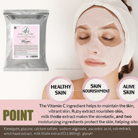 Masque en alginate de charbon de bois chaud et froid pour le soin de la peau à domicile, K Beauty, collagène, vitamine, éclaircissant, masque en caoutchouc, peau éclatante, OEM
