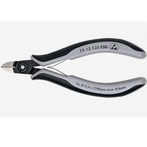 Knipex ESD เครื่องตัดแนวทแยงแบบอิเล็กทรอนิกส์ที่มีความแม่นยำสำหรับลวดแข็งและสายเปียโน - Product Image 1