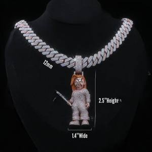 Custom Hiphop Pendant D Color Vvs Moissanite Sterling Silver 925 Iced Out Jesus Charms - Product Image 1