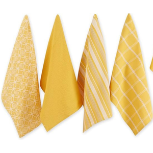 Essuie-tout de cuisine personnalisé en coton européen tissé, séchage rapide, style gaufré, motif à carreaux, écologique - Product Image 5