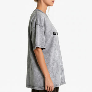 Nouveau T-shirt pour femme à manches courtes, col rond, coupe classique, 100% coton épais, avec appliques, style décontracté et tendance pour l'été - Product Image 3