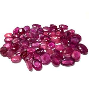 Suministro al por Mayor de Piedras Facetadas de Rubí Natural de Alta Calidad |   Rubí rosa suelto, certificado por terceros, de Chanthaburi, para joyería - Product Image 1