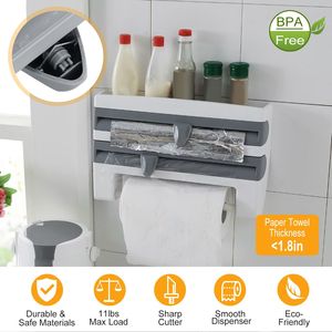 Dispenser Magnetico per Pellicola Alimentare con Organizzatore Ricaricabile in Alluminio per Fogli di Alluminio e Pellicola Plastica per Cucina - Product Image 6