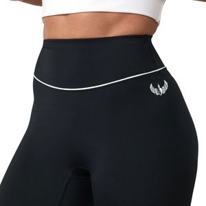 Black <b>Flared</b> <b>Legging</b> Women High Waist Contour Fit Yoga Pants Stretch Fitness Trousers Workout Activewear Performance Bottoms - Product Image 3