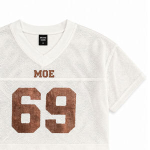 Maillot de football américain personnalisé en maille respirante anti-humidité 100 % polyester, logo personnalisé, uniforme d'entraînement d'équipe, OEM - Product Image 5