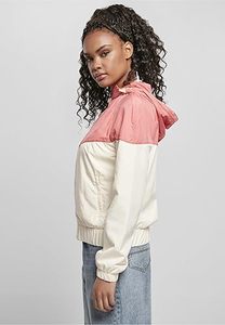 Chaqueta cortavientos impermeable con capucha, informal, estilo urbano, con bloques de color, plegable, para viaje. - Product Image 3
