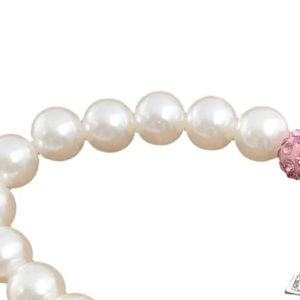 AKA White Pearl Sparkle Line Number Bracelet Pink Green <b>Beads</b> <b>Crystal</b> Number Charm Elegant Women Wrist Jewelry Special - Product Image 2