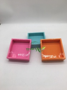 ถาดเสิร์ฟอาหารทรงสี่เหลี่ยมผืนผ้าทำจากไม้ไผ่พร้อมไฟ - Product Image 2