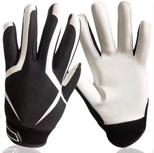 Gants de football américain personnalisés |   Gants antidérapants à paume adhésive pour jeunes et adultes |   Gants de sport de performance professionnelle - Product Image 2