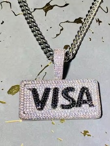 Fourniture directe d'usine VVS Lab Grown Diamond Hip Hop Pendentifs Unisexe Meilleur prix avec placage à l'or Dernière conception pour l'Inde - Product Image 2