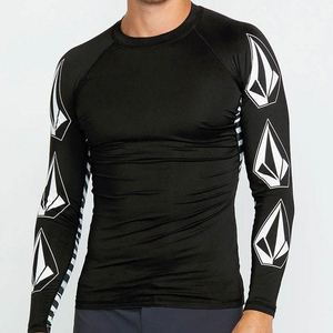 เสื้อรัดกล้ามเนื้อ BJJ พิมพ์ลายโลโก้ตามสั่ง แห้งเร็ว สำหรับผู้ชาย พร้อมกางเกง MMA Grappling Shorts - Product Image 5