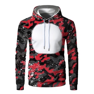 Venta al por mayor personalizado 100% algodón hombres gota hombro Sudadera con capucha sólido invierno Casual pulóver polar bordado Puff Digital - Product Image 2