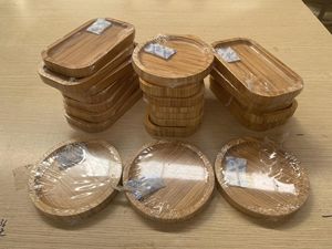 Plateau de service en bois écologique et durable, best-seller, de haute qualité, créatif, pour boissons et thé, plateau de fête, directement de l'usine - Product Image 6