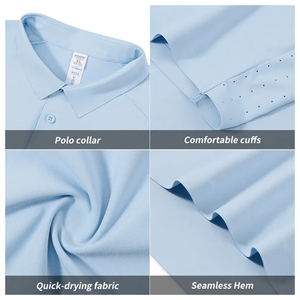Polo d'été à manches courtes pour hommes – Nouvelle collection respirante et de haute qualité avec fonction anti-boulochage - Product Image 6