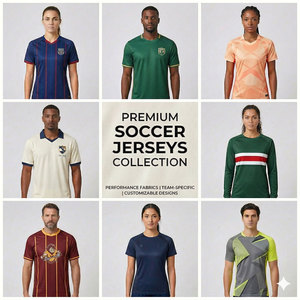 Anti-Bacterial Men's Football Jersey Shorts Set 100% Polyester Heat-Transfer Printed Custom Team Name Turn-Down Collar - Product Image 3