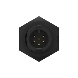 Conector Industrial Impermeable IP67 Tipo PCB con Bloqueo Frontal, Carcasa de Nailon y Contacto de Latón de 6 Pines - Product Image 4