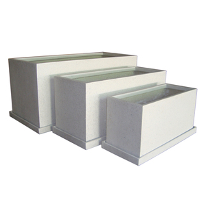 Jardinière rectangulaire haut de gamme en fibre de verre, légère et durable, pot de jardin, fabrication OEM ODM sur mesure en usine - Product Image 5