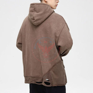Sweat-shirts légers grande taille pour hommes, patchwork, coton mélangé haute performance, couleur unie, hiver, logo personnalisé, polaire coupe-vent - Product Image 3
