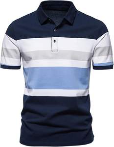 Chemises en tricot de qualité supérieure, fabrication sur mesure de marque, manches courtes, pour hommes, décontractées, vente en gros - Product Image 1