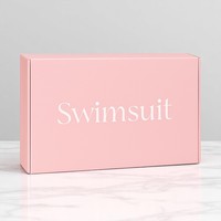Boîte cadeau rigide de luxe avec logo personnalisé pour maillot de bain bikini et emballage de vêtements