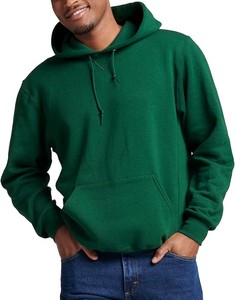 Sudadera con Capucha Verde para Hombre, Corte Regular, Color Sólido, Ropa Casual, Transpirable, Tejido de Rizo Francés, con Bolsillo, Otoño - Product Image 2