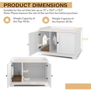 Cuccia per Gatti con Tiragraffi, Divisorio Regolabile, Utilizzo Versatile come Comodino, Tavolino da Caffè o Tavolino Laterale - Product Image 4
