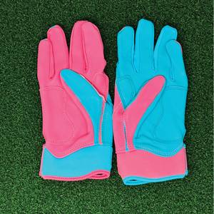 Men'<b>s</b> Flexible Batting Gloves Back Genuine Leather Palm Pro-Style Hitting Gear USA Europe Trending Apparel - Product Image 6