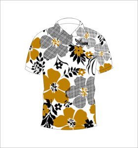 เสื้อโปโลพิมพ์ลายดอกไม้แบบกำหนดเอง แขนสั้น สวมใส่สบาย เหมาะสำหรับกอล์ฟ เทนนิส ชุดทีมฤดูร้อน - Product Image 2