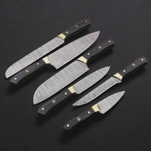 Ensemble de couteaux de cuisine en acier Damas de qualité supérieure, couteaux de chef, couteaux utilitaires, couteaux à éplucher, lame durable pour chefs professionnels - Product Image 2