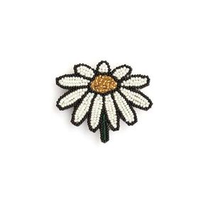 Broche Bordado con Cuentas Plateadas Personalizado y Exclusivo, con Cuentas de Semillas, Joyería de Alta Calidad para Fiestas y Bodas, para Abrigos de Hombre - Product Image 6