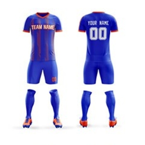 Maillot de football personnalisé pour homme, manches courtes, 100 % polyester respirant, sublimation, tenue d'équipe toutes saisons, taille adulte - Product Image 6