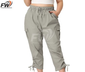 กางเกงคาร์โก้ผู้ชายคุณภาพสูง ผ้าแคนวาสหนา ทนทานต่อสภาพอากาศ ระบายอากาศได้ดี ทรงหลวม มีกระเป๋าหลายช่อง ปรับแต่งได้ - Product Image 1