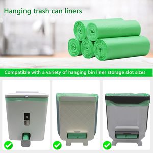 Trash <b>Bags</b> Small Biodegradable Garbage <b>Bags</b> <b>Compostable</b> Food Waste Can Liners Wall - Product Image 5