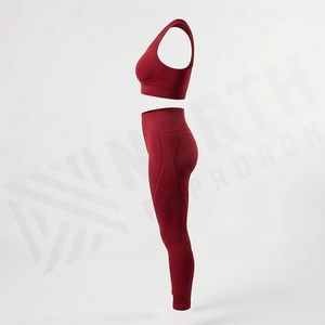 Latest Design Womens Yoga Set Solid Customized Color Gym Fitness Activewear Wholesale Workout Clothing <b>Low</b> MOQ Picks - Product Image 3