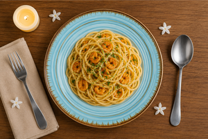 Sky Blue Stoneware Pasta & Dinner <b>Plate</b> Handcrafted <b>Ceramic</b> Pasta Bowl <b>Plate</b> Hand-Glazed <b>Ceramic</b> Serving <b>plate</b> - Product Image 3