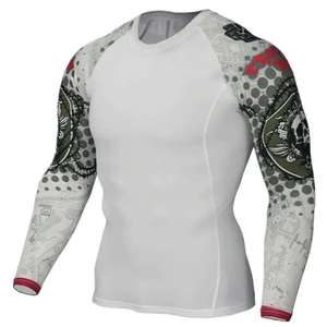Camiseta Deportiva de Manga Larga Lisa de la Mejor Calidad para Hombre, Transpirable, Elegante, Ropa Deportiva, Ropa de Fitness, Estampado por Sublimación - Product Image 3