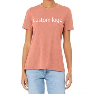 Women's T-Shirts Quick Dry High Quality 100% Cotton Blank Women's T-shirt Breathable Short Sleeves Women's T shirts Customised - Product Image 5
