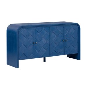 U_Style lusso Multi-funzionale credenza in MDF Premium in legno massello impiallacciatura di legno intessuto doghe a stecche Design a gradini per i corridoi - Product Image 5