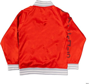 Veste universitaire rouge pour homme, coupe classique, col rabattu, doublure en satin, fermeture boutonnée, couleur unie, style décontracté d'automne - Product Image 6