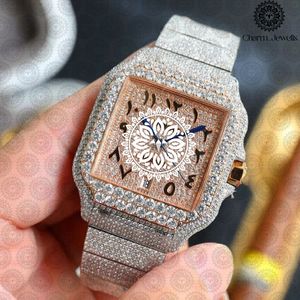Reloj Rectangular de Acero Inoxidable para Mujer Charm_Jewells con Bisel de Diamantes, Cristal de Zafiro, Visualización de Fecha, Moda de Lujo - Product Image 1