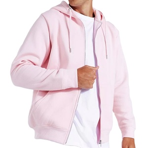 เสื้อฮู้ดซิปผู้ชายคุณภาพสูงสำหรับฤดูหนาว ผ้าฝ้าย 100% สไตล์สตรีทแวร์ กันลม ปักโลโก้ตามสั่ง MOQ ต่ำ - Product Image 1