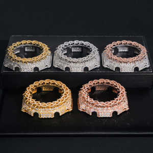 Custom GA2100 Compatible Watch Iced Out Bezel Stainless Steel Luxury Style GA2100 Style Custom Watch Steel <b>Case</b> Iced Out Premium - Product Image 5
