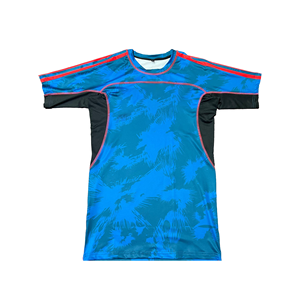 Camiseta de Manga Corta para Hombre, Cuello Redondo, Color Marrón, con Ribete en Contraste, Tejido de Poliéster, Corte Regular, Estilo Casual, Color Sólido - Product Image 5