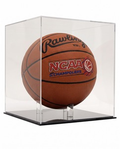 High Clear Square Basketball Baseball Soccer Ball Storage <b>Box</b> Modern Eco-friendly Acrylic <b>Display</b> Case with Removable Riser - Product Image 5