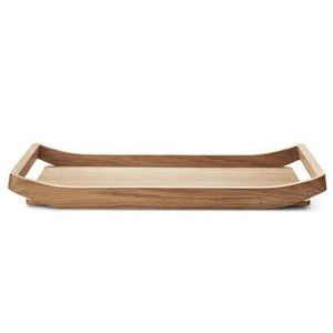Large Wooden Serving <b>Tray</b> For Serving Breakfast In Bed Food Drinks <b>Tea</b> Coffee With Strong Handles And Smooth Surface - Product Image 2