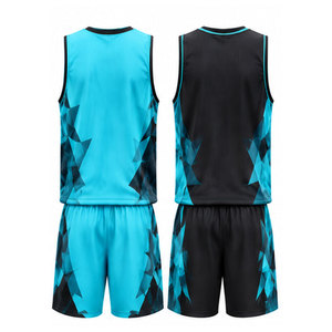 Tenue de basket-ball moderne, uniforme de basket-ball respirant, uniforme de basket-ball léger, uniforme de basket-ball pour terrain - Product Image 2