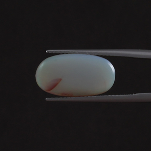 Ópalo Natural Blanco de Alta Calidad, Certificado por IGI, Piedra Preciosa Suelta de 6.52 Quilates, Ovalada 18.5x10 MM, Tallada a Mano, Pulida, Tratada con Cera/Aceite Ligero - Product Image 3
